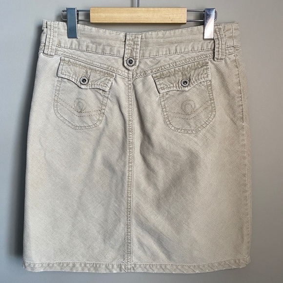 River‎ Island Women's Cream Corduroy Button Mini Skirt Size UK10 - Picture 5 of 14